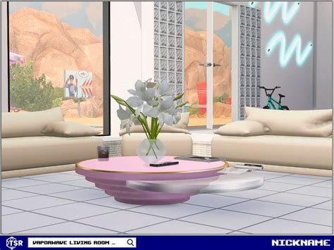 The Sims Resource Vaporwave Living Room Set