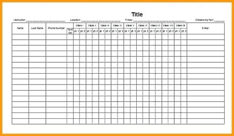 Printable Attendance Sheet For Students Attendance Sheet Template