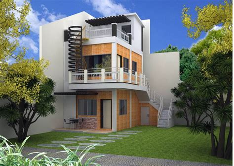 Small 2 Storey House Design With Rooftop 15 Design Of Small 2 Storey