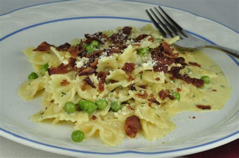 Creamy Pasta And Bacon Carbonara Wishes And Dishes