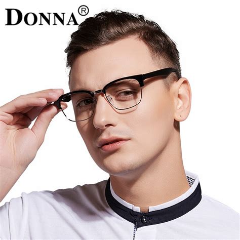Donna Reading Glasses Men Half Plastic Frame Diopter Glasses Men