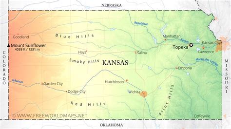 Kansas Map For Free Download Printable Map Of Kansas