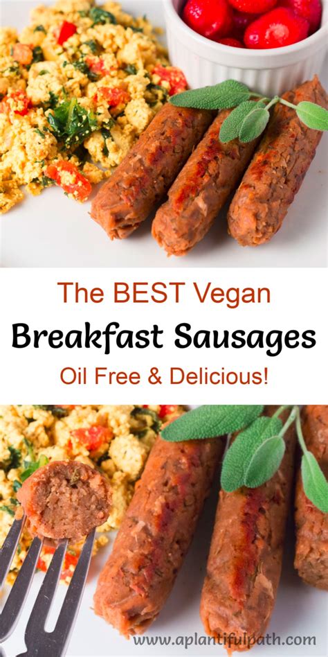 Vegan Breakfast Sausage Links Oil Free And Delicious A Plantiful Path