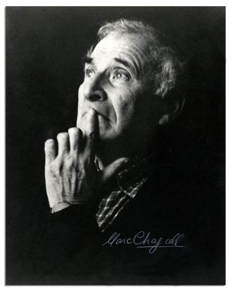Lot Detail - Artist Marc Chagall Signed 8'' x 10'' Photo -- Signed ''Marc Chagall'' in White 