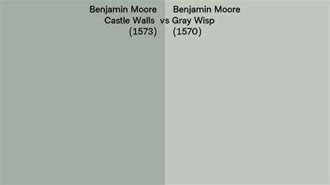Benjamin Moore Castle Walls Vs Gray Wisp Side By Side Comparison
