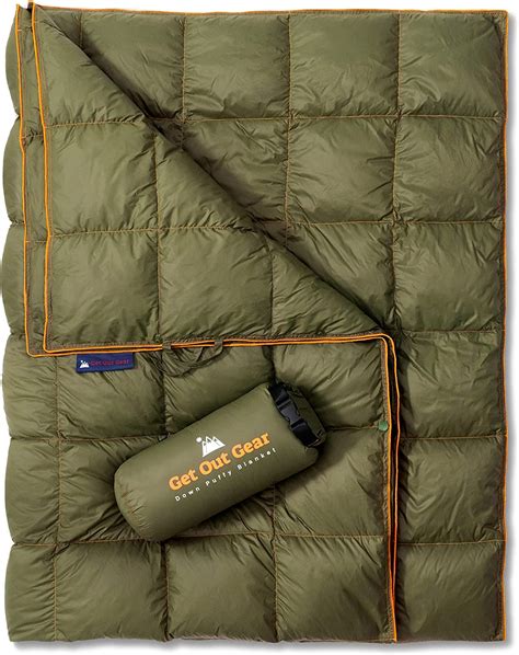 Get Out Gear Down Camping Blanket Outdoor Lightweight Packable 650