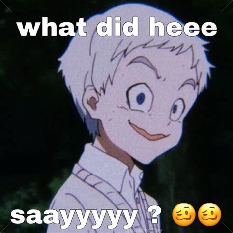 Norman The Promised Neverland Memes Funny Anime Pics Anime Memes Funny Anime Jokes