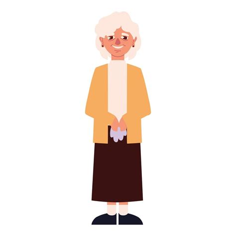 Cute Granny Cartoon Vector Art At Vecteezy