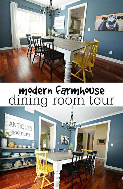Modern Farmhouse Dining Room Tour Great Before And Afters Farm House