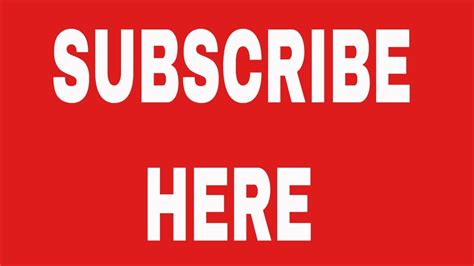 Subscribe Here - YouTube