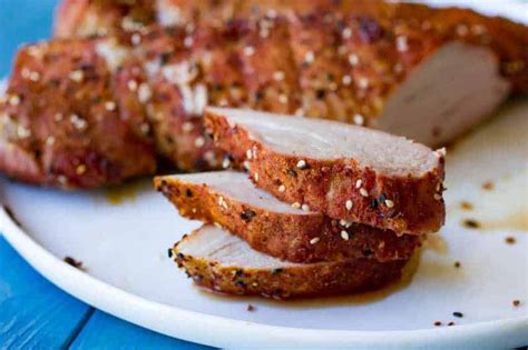 Smoked pork loin, marinated and cooked low and slow on a pellet traeger grill makes a very flavorful piece of pork that goes great with a variety of sides. Traeger Togarashi Pork Tenderloin | Easy recipe for the ...