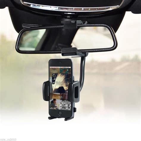 Universal Auto Car 360 Degree Rotation Rear View Mirror Mount Stand