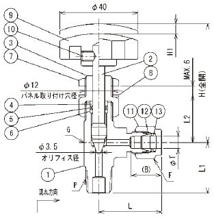 SUS316 ステンレス製バルブ ミニチュアバルブ（低圧ニードルバルブ） SVDWタイプ | 三興マテリアルサプライ | MISUMI ...