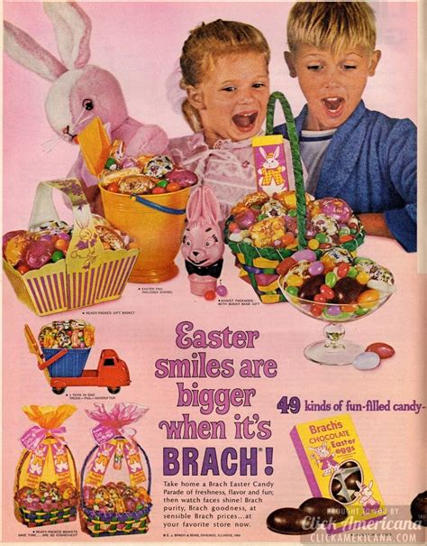 Brachs Easter Candy From The 60s Bunnies Chicks Chocolate Eggs