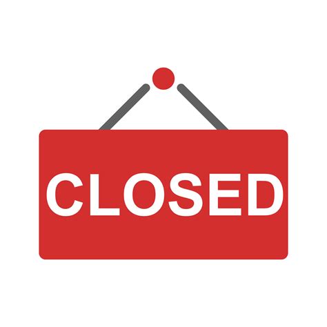 Closed Sign Icon Design 507931 Vector Art At Vecteezy