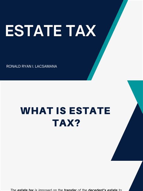 Estate Tax Pdf Estate Tax In The United States Loans