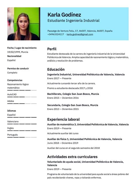 Como Hacer Un Cv Para Practicas Profesionales Reverasite