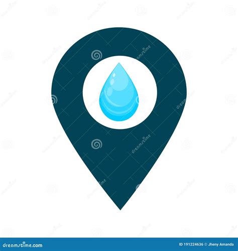 Water Drop Location Map Pin Pointer Icon Element Of Map Point For