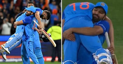 Watch Rohit Sharma Lifts Virat Kohli After Indias Unthinkable Win