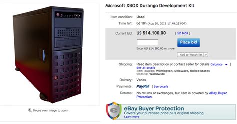 Another Xbox Durango Development Kit Appears On Ebay The Verge