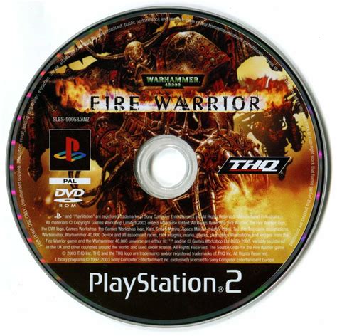 warhammer 40 000 fire warrior 2003 playstation 2 box cover art mobygames