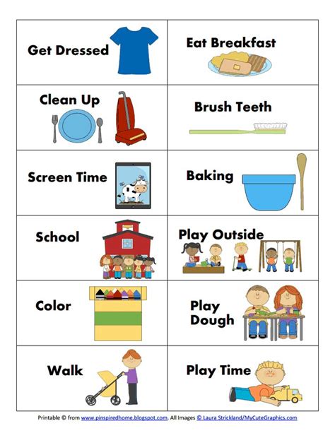 Editable daily schedule for preschool. Morning Routine Cards Pinspired Home.pdf | Rutinas diarias ...