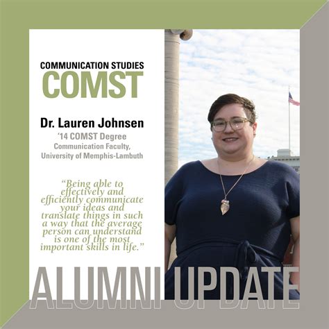 Lauren Johnsen 14 Comst Communication Faculty University Of