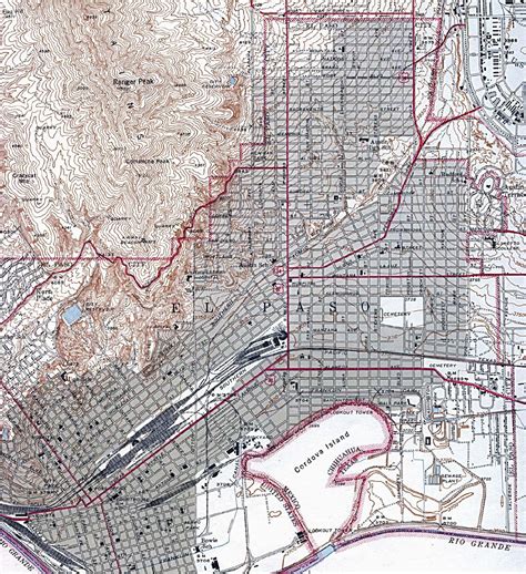 City Map Of El Paso Texas Secretmuseum