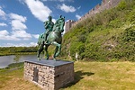 Sir William Marshall statue at Pembroke Castle | Pembrokeshire Moments
