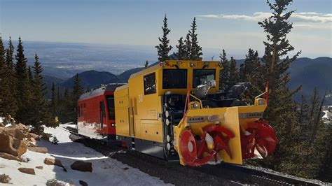 Pikes Peak Cog Railway Rolls Out Massive New Snow Plow For 2021