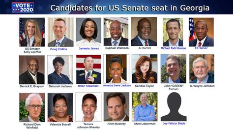 Whos Who 20 Candidates Running In Special Election For Us Senate Seat