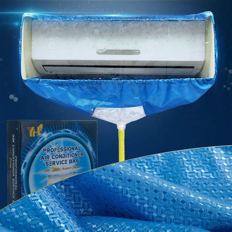 Split Air Conditioning Cleaning Waterproof Cover Bag With Drain Outlet