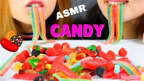 Asmr Eating Candy Swedish Fish Gummy Worms And More Mukbang Youtube