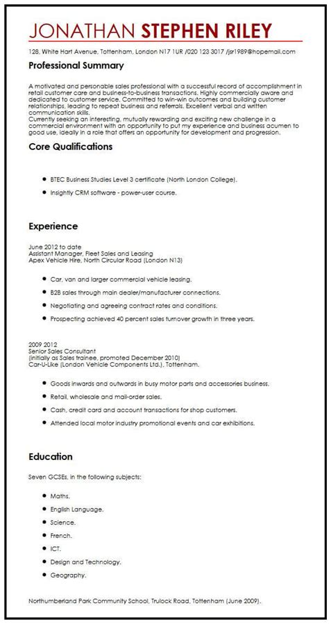 Cv Application Example For Job How To Write A Cv Tips For With Sexiz Pix
