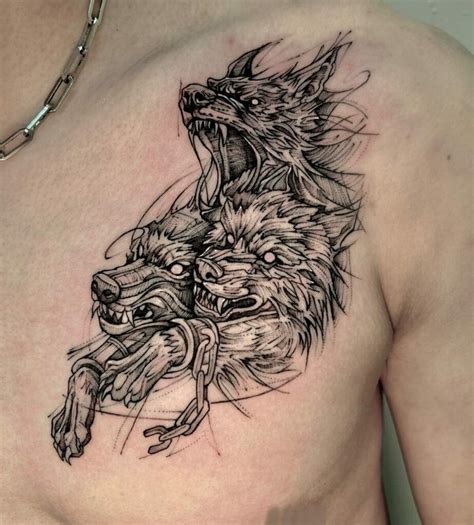 11 Wolf Tattoo On Chest Ideas That Will Blow Your Mind Alexie
