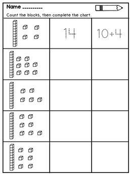 Students should read each passage and then answer related questions. Place Value Kindergarten Worksheets Tens and Ones | Tens ...