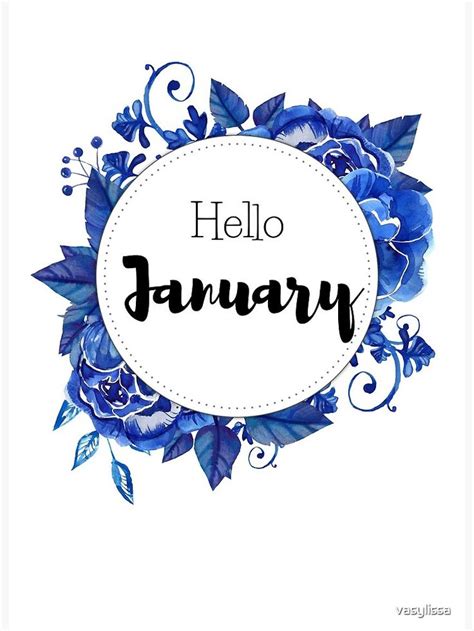 January Cover Page Printable