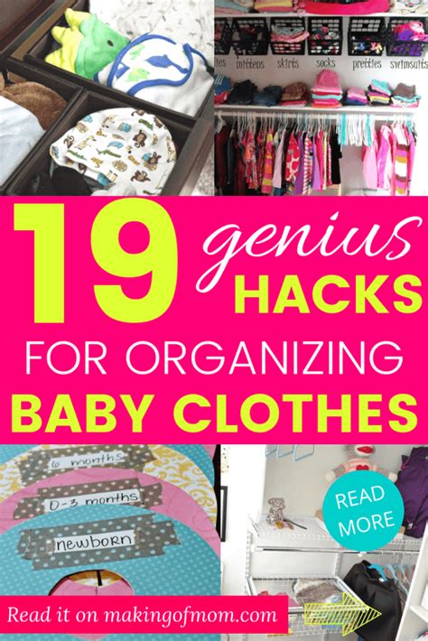 19 Brilliant Baby Clothes Organizer Ideas Making Of Mom