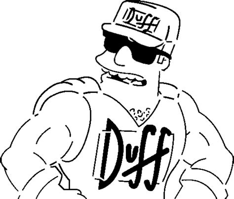 Duffman The Simpsons Coloring Page Bing Images Erofound