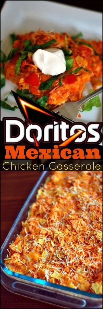 Taco seasoning * 1 (13.5 oz) can cream of chicken soup * 1 (13.5 oz) can cream of mushroom soup * 1 (14.5 oz) can rotel. Chicken & Doritos Casserole - Home Inspiration and DIY ...