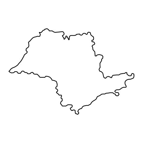 mapa de sao paulo estado de brasil ilustración vectorial 13117758