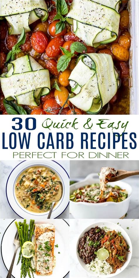 It's always a great time to start supporting our bodies with healthier foods! 30 Quick Easy Low Carb Dinner Recipes | Low Carb Recipes ...
