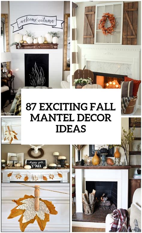 87 Exciting Fall Mantel Décor Ideas Shelterness