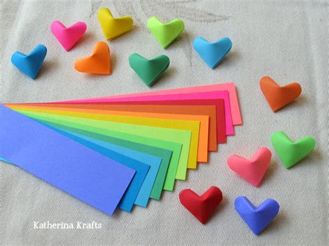 Katherina Krafts Instructions On How To Fold Origami Hearts