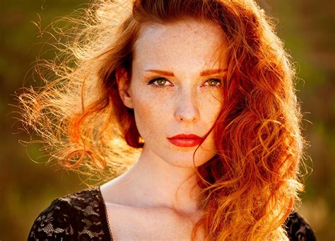 Women Redhead Face Freckles Ann Nevreva Hd Wallpapers Desktop And