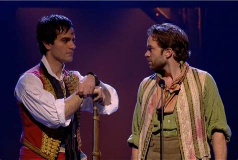 Ramin Karimloo And Hadley Fraser As Enjolrus And Grantaire In Les