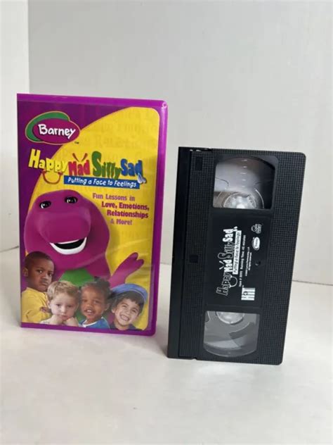 Barney Happy Mad Silly Sad Putting A Face To Feelings Children