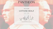 Lothar Bolz Biography - German politician | Pantheon