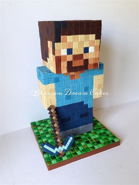 Minecraft Steve Decorated Cake By Blossom Dream Cakes Cakesdecor