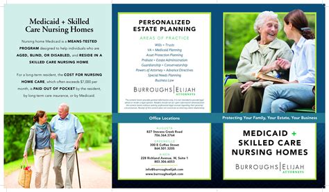 Medicaid And Skilled Care Nursing Homes Brochure Burroughs Elijah